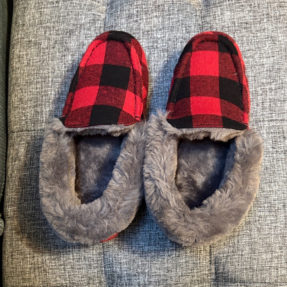 Lamo Red and Black Plaid Women's Slippers